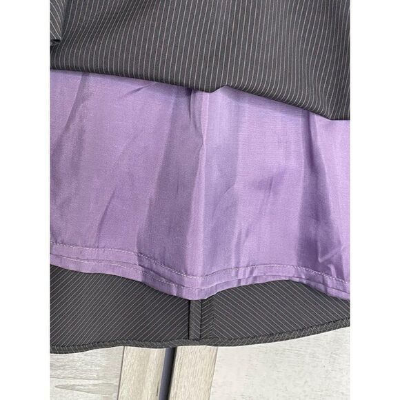 MONTON Grey Pinstripe Skirt Size 4 - Picture 8 of 9